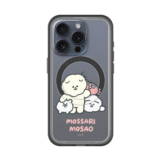 スリムプロテクションプレミアムケース with MagSafe［ もっさりもさお - みんないっしょ - クリア ］