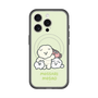 スリムプロテクションプレミアムケース with MagSafe［ もっさりもさお - みんないっしょ - グリーン ］