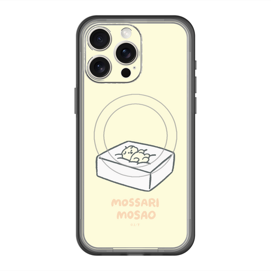 スリムプロテクションプレミアムケース with MagSafe［ もっさりもさお - おとうふマットレス ］