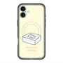 スリムプロテクションプレミアムケース with MagSafe［ もっさりもさお - おとうふマットレス ］