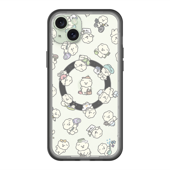 スリムプロテクションプレミアムケース with MagSafe［ もっさりもさお - もさおがいっぱい - クリア ］