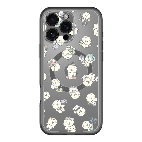 スリムプロテクションプレミアムケース with MagSafe［ もっさりもさお - もさおがいっぱい - クリア ］
