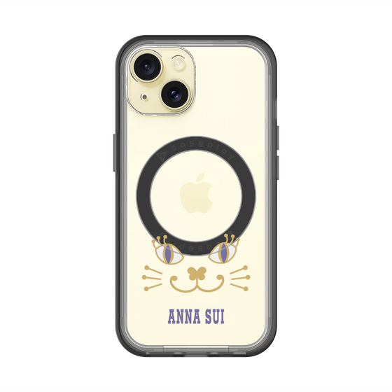スリムプロテクションプレミアムケース with MagSafe［ ANNA SUI - フェイス - クリア ］