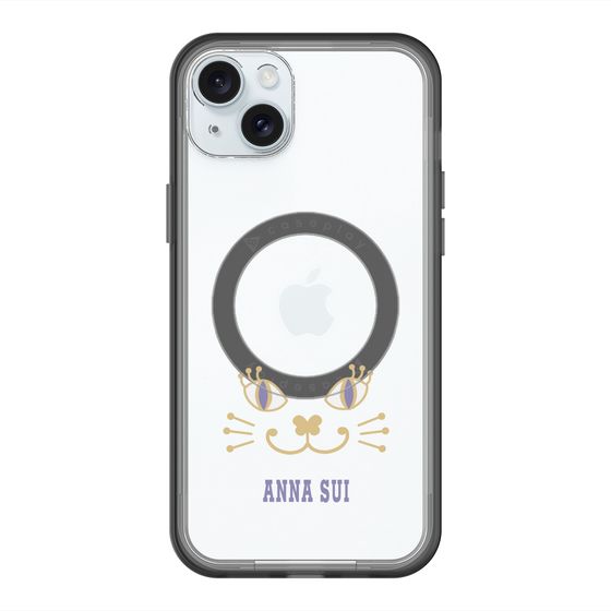 スリムプロテクションプレミアムケース with MagSafe［ ANNA SUI - フェイス - クリア ］