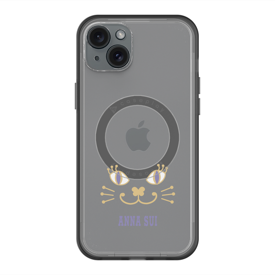 スリムプロテクションプレミアムケース with MagSafe［ ANNA SUI - フェイス - クリア ］