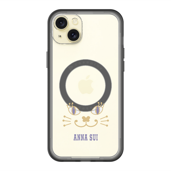 スリムプロテクションプレミアムケース with MagSafe［ ANNA SUI - フェイス - クリア ］