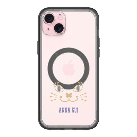 スリムプロテクションプレミアムケース with MagSafe［ ANNA SUI - フェイス - クリア ］
