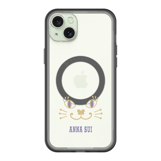 スリムプロテクションプレミアムケース with MagSafe［ ANNA SUI - フェイス - クリア ］