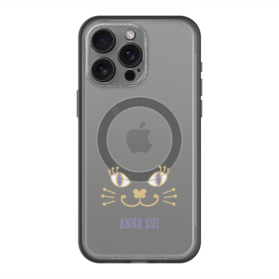 スリムプロテクションプレミアムケース with MagSafe［ ANNA SUI - フェイス - クリア ］