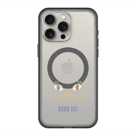 スリムプロテクションプレミアムケース with MagSafe［ ANNA SUI - フェイス - クリア ］
