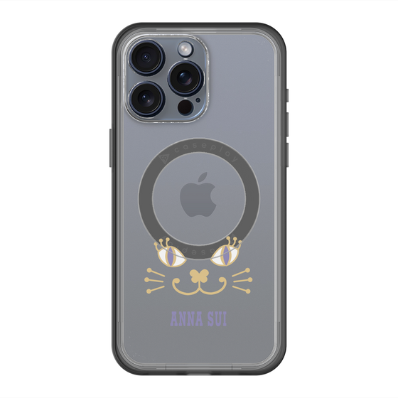 スリムプロテクションプレミアムケース with MagSafe［ ANNA SUI - フェイス - クリア ］
