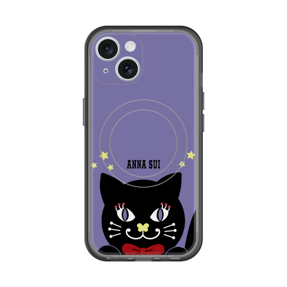 スリムプロテクションプレミアムケース with MagSafe［ ANNA SUI - TITIとスター - パープル ］