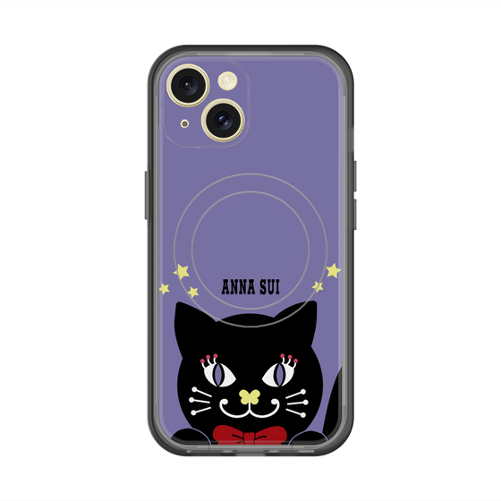 スリムプロテクションプレミアムケース with MagSafe［ ANNA SUI - TITIとスター - パープル ］