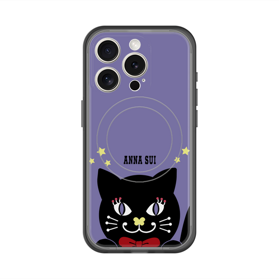 スリムプロテクションプレミアムケース with MagSafe［ ANNA SUI - TITIとスター - パープル ］