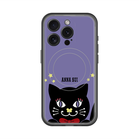 スリムプロテクションプレミアムケース with MagSafe［ ANNA SUI - TITIとスター - パープル ］