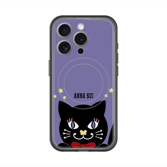 スリムプロテクションプレミアムケース with MagSafe［ ANNA SUI - TITIとスター - パープル ］