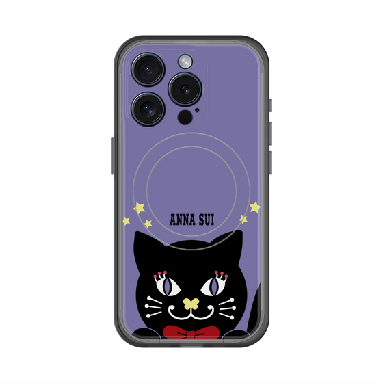 スリムプロテクションプレミアムケース with MagSafe［ ANNA SUI - TITIとスター - パープル ］