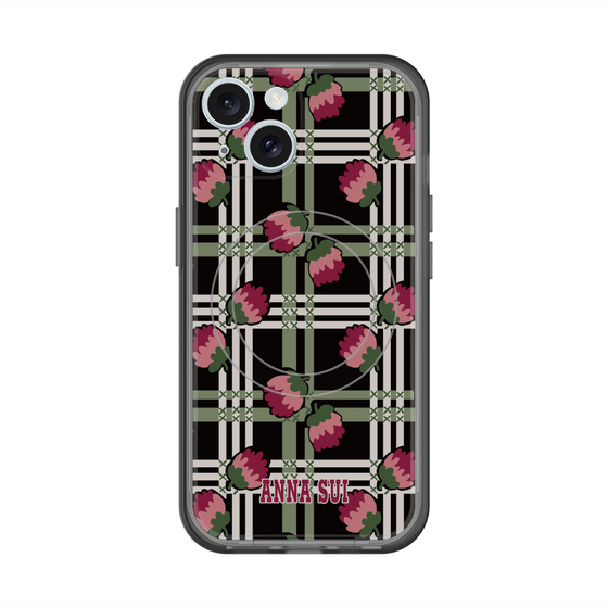 スリムプロテクションプレミアムケース with MagSafe［ ANNA SUI - クローバーフラワー ］