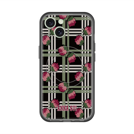 スリムプロテクションプレミアムケース with MagSafe［ ANNA SUI - クローバーフラワー ］