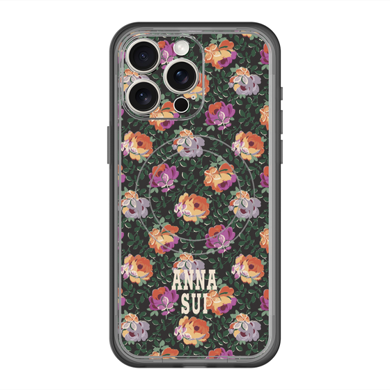 スリムプロテクションプレミアムケース with MagSafe［ ANNA SUI - オンブルローズ ］