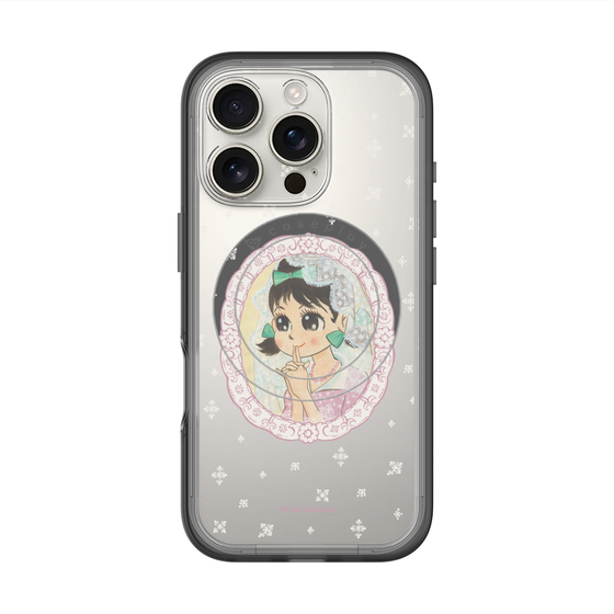 スリムプロテクションプレミアムケース with MagSafe［ ひみつのアッコちゃん - テクマクマヤコン - クリア ］