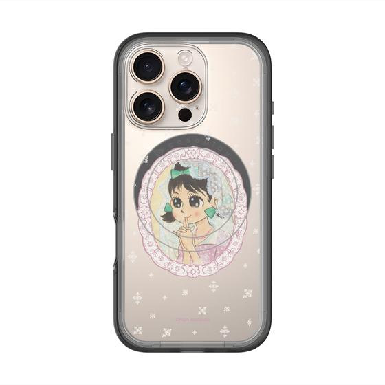 スリムプロテクションプレミアムケース with MagSafe［ ひみつのアッコちゃん - テクマクマヤコン - クリア ］