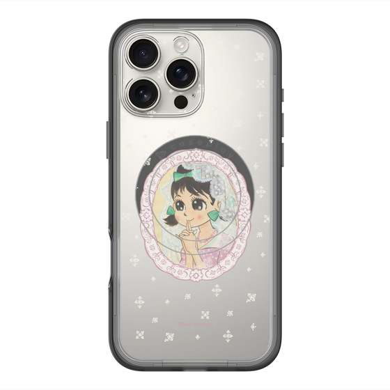 スリムプロテクションプレミアムケース with MagSafe［ ひみつのアッコちゃん - テクマクマヤコン - クリア ］