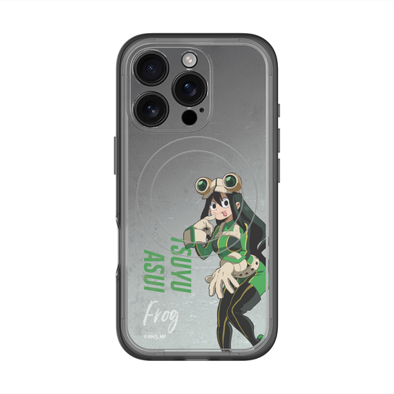 スリムプロテクションプレミアムケース with MagSafe［ 僕のヒーローアカデミア - 立ち絵 -蛙吹 梅雨 ］