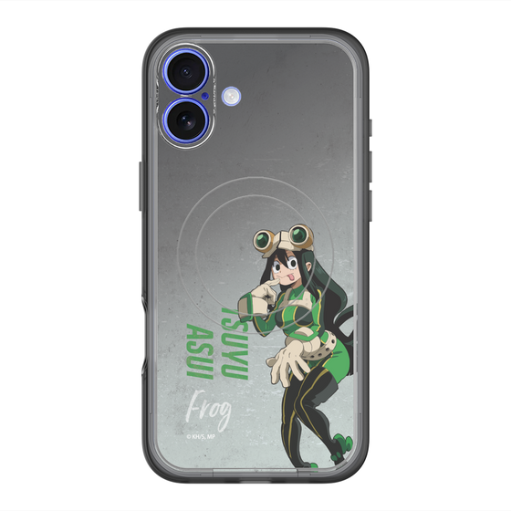 スリムプロテクションプレミアムケース with MagSafe［ 僕のヒーローアカデミア - 立ち絵 -蛙吹 梅雨 ］