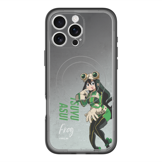 スリムプロテクションプレミアムケース with MagSafe［ 僕のヒーローアカデミア - 立ち絵 -蛙吹 梅雨 ］