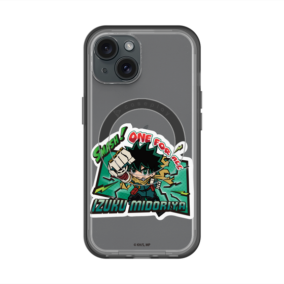 スリムプロテクションプレミアムケース with MagSafe［ 僕のヒーローアカデミア - ミニキャラ - 緑谷 出久 ］