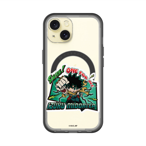 スリムプロテクションプレミアムケース with MagSafe［ 僕のヒーローアカデミア - ミニキャラ - 緑谷 出久 ］