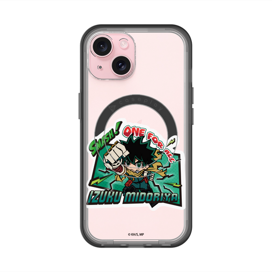 スリムプロテクションプレミアムケース with MagSafe［ 僕のヒーローアカデミア - ミニキャラ - 緑谷 出久 ］