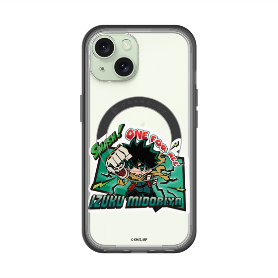 スリムプロテクションプレミアムケース with MagSafe［ 僕のヒーローアカデミア - ミニキャラ - 緑谷 出久 ］