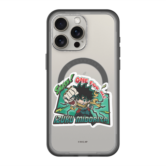 スリムプロテクションプレミアムケース with MagSafe［ 僕のヒーローアカデミア - ミニキャラ - 緑谷 出久 ］