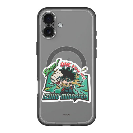 スリムプロテクションプレミアムケース with MagSafe［ 僕のヒーローアカデミア - ミニキャラ - 緑谷 出久 ］