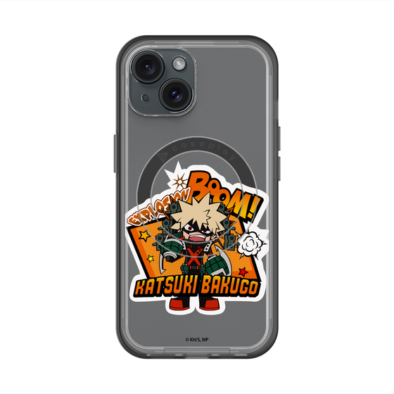 スリムプロテクションプレミアムケース with MagSafe［ 僕のヒーローアカデミア - ミニキャラ - 爆豪 勝己 ］