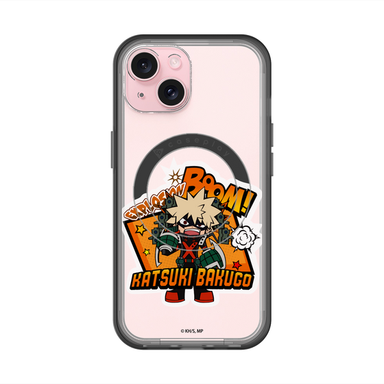 スリムプロテクションプレミアムケース with MagSafe［ 僕のヒーローアカデミア - ミニキャラ - 爆豪 勝己 ］