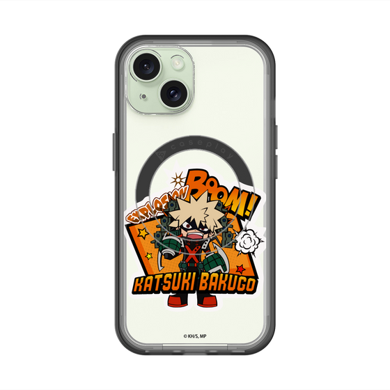 スリムプロテクションプレミアムケース with MagSafe［ 僕のヒーローアカデミア - ミニキャラ - 爆豪 勝己 ］