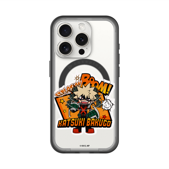 スリムプロテクションプレミアムケース with MagSafe［ 僕のヒーローアカデミア - ミニキャラ - 爆豪 勝己 ］
