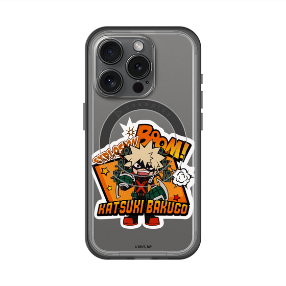 スリムプロテクションプレミアムケース with MagSafe［ 僕のヒーローアカデミア - ミニキャラ - 爆豪 勝己 ］