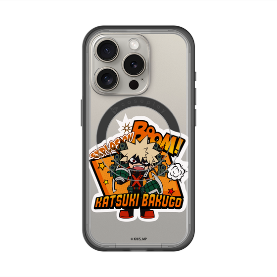 スリムプロテクションプレミアムケース with MagSafe［ 僕のヒーローアカデミア - ミニキャラ - 爆豪 勝己 ］
