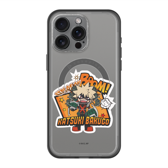 スリムプロテクションプレミアムケース with MagSafe［ 僕のヒーローアカデミア - ミニキャラ - 爆豪 勝己 ］