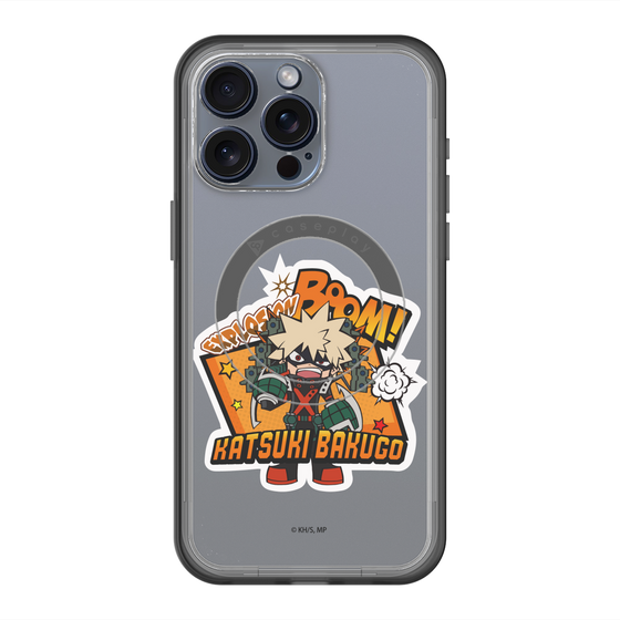スリムプロテクションプレミアムケース with MagSafe［ 僕のヒーローアカデミア - ミニキャラ - 爆豪 勝己 ］