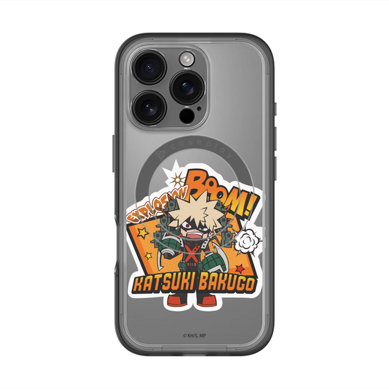 スリムプロテクションプレミアムケース with MagSafe［ 僕のヒーローアカデミア - ミニキャラ - 爆豪 勝己 ］