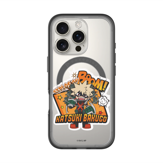 スリムプロテクションプレミアムケース with MagSafe［ 僕のヒーローアカデミア - ミニキャラ - 爆豪 勝己 ］