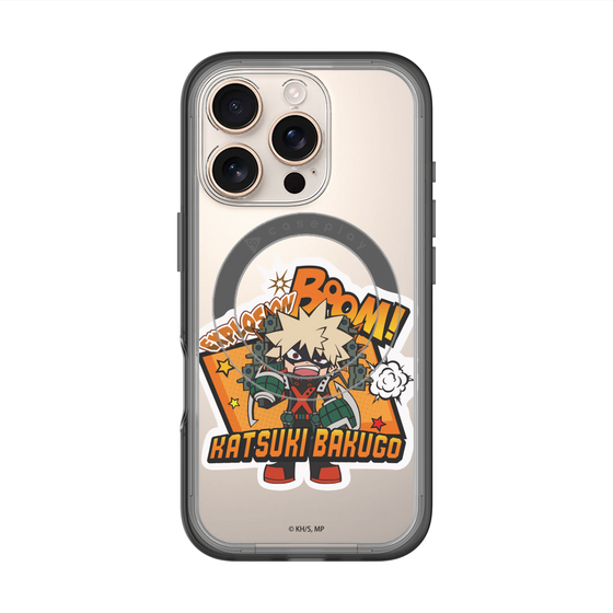 スリムプロテクションプレミアムケース with MagSafe［ 僕のヒーローアカデミア - ミニキャラ - 爆豪 勝己 ］