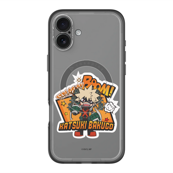 スリムプロテクションプレミアムケース with MagSafe［ 僕のヒーローアカデミア - ミニキャラ - 爆豪 勝己 ］