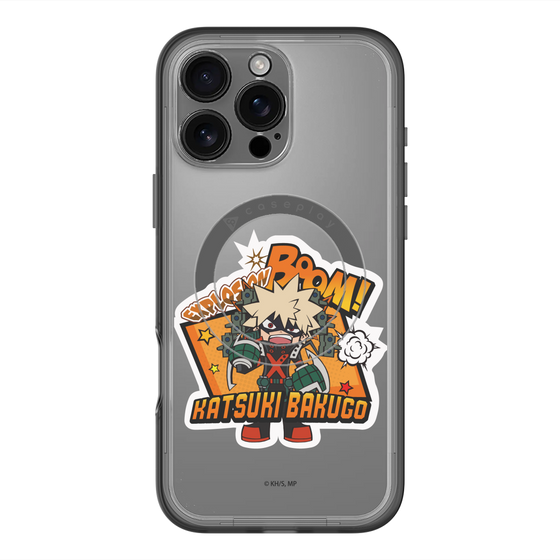 スリムプロテクションプレミアムケース with MagSafe［ 僕のヒーローアカデミア - ミニキャラ - 爆豪 勝己 ］