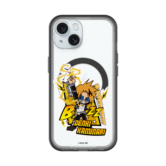 スリムプロテクションプレミアムケース with MagSafe［ 僕のヒーローアカデミア - ミニキャラ - 上鳴 電気 ］